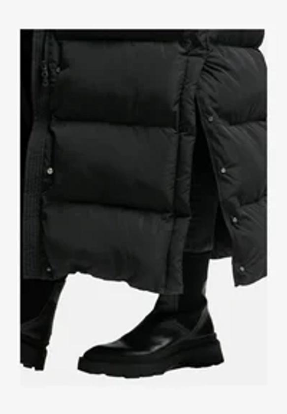 Superdry MAXI MIT KAPUZE - Wintermantel - black/schwarz - Zalando.de