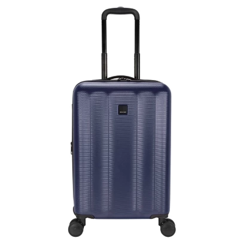 Skyline Hardside Carry On Spinner Suitcase - Navy Peony