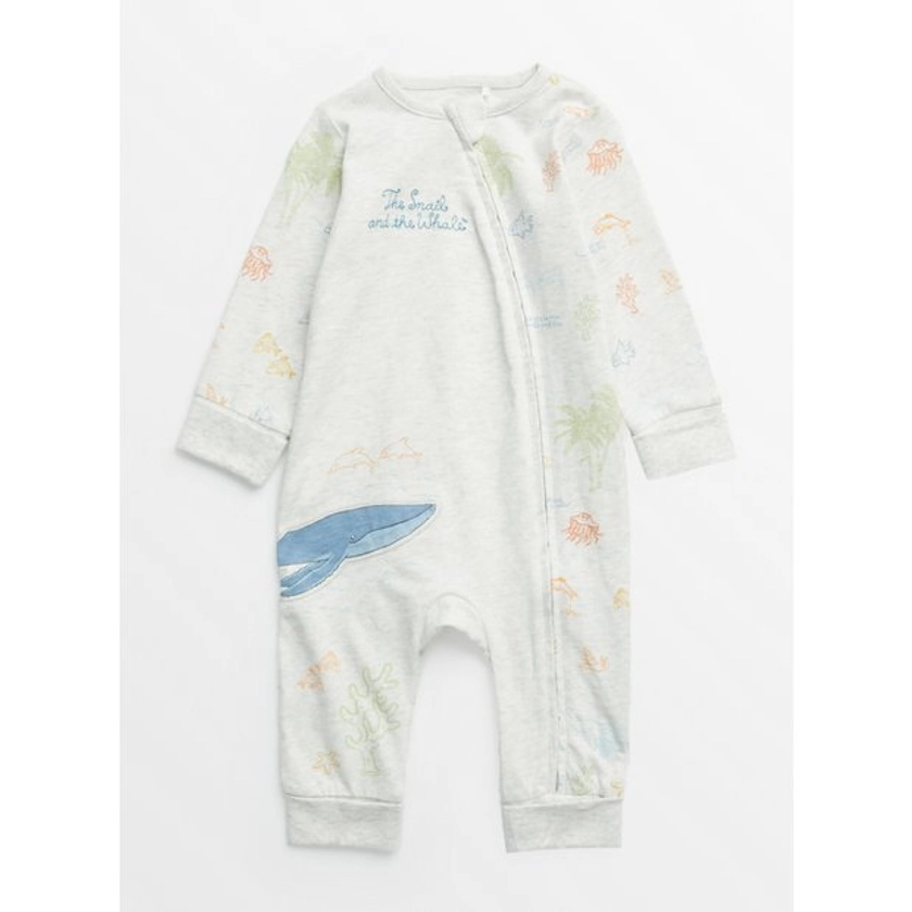 Buy The Snail And The Whale Grey Sleepsuit 3-6 months | Sleepsuits and pyjamas | Tu