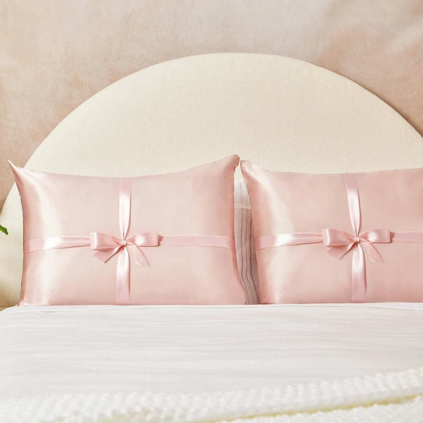 Kitsch Holiday Satin Pillowcase Duo - Blush | CultBeauty