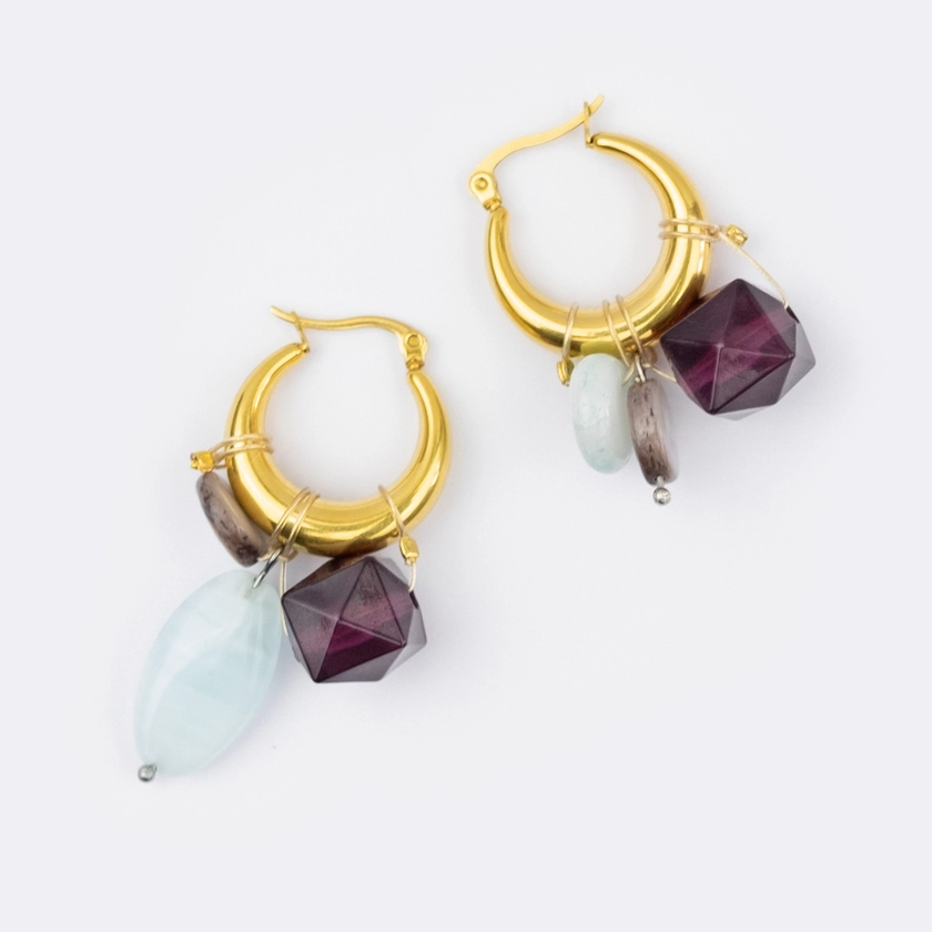 Boucles d'oreilles Ivy cold shades - Hey ma douce