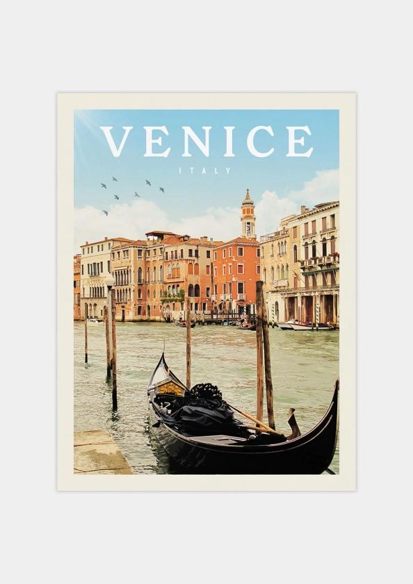 Venice, Italy Vintage Wall Art Travel Poster | Vintaprints