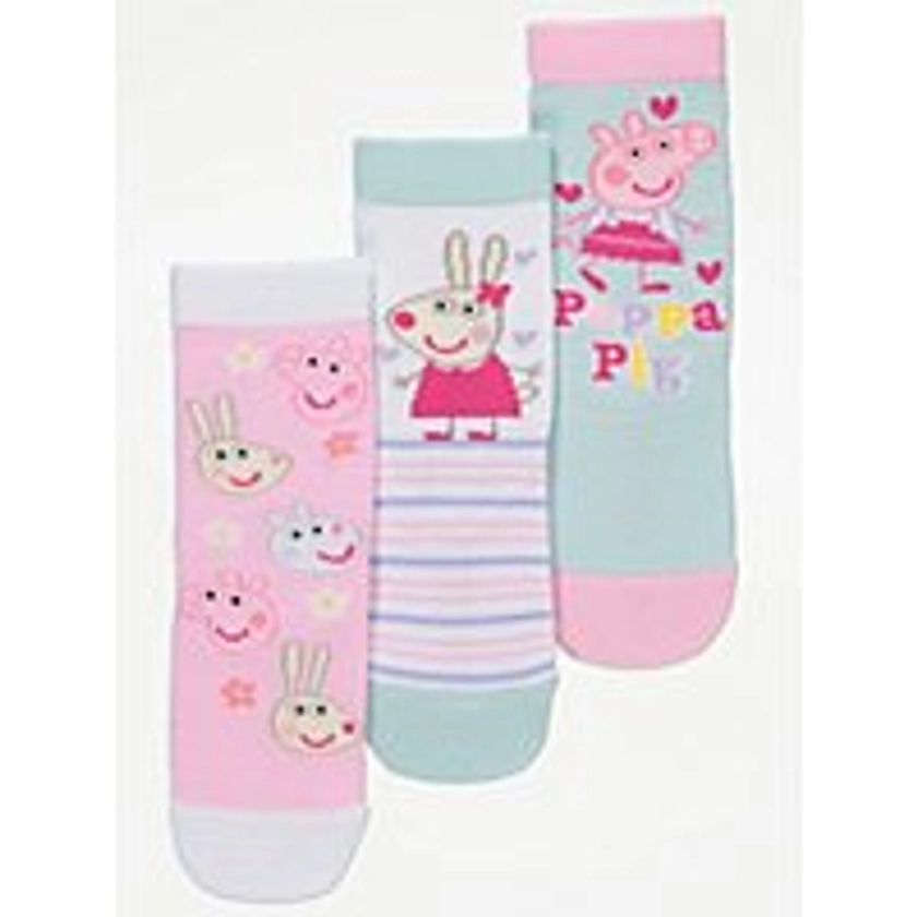 Peppa Pig and Friends Socks 3 Pack | Kids | George at ASDA