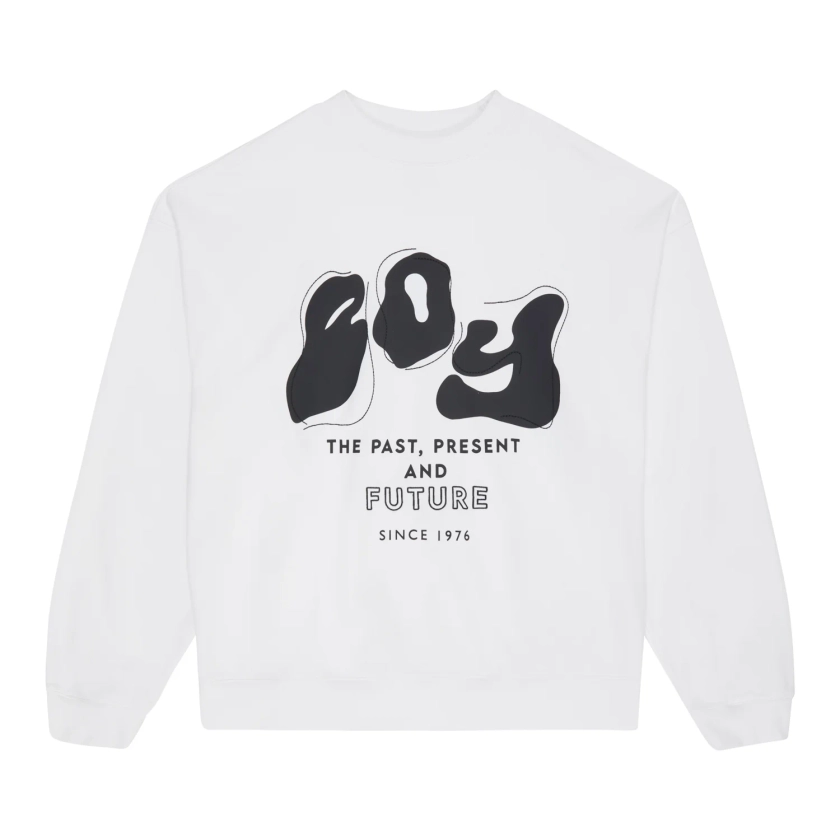 PAST, PRESENT, FUTURE BOY SWEAT - WHITE