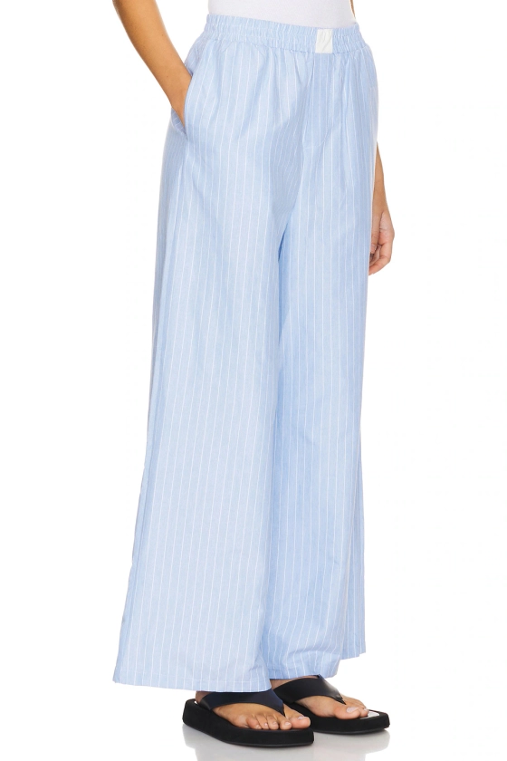 SNDYS Darian Pants in Blue & White | REVOLVE