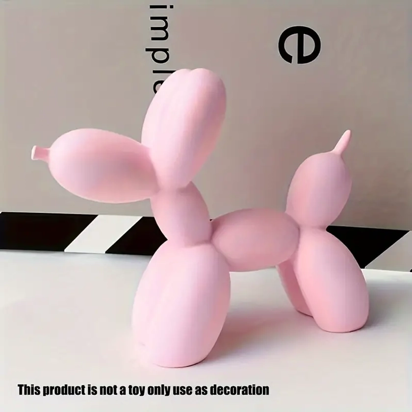 Handcrafted Balloon Dog Figurine Versatile Resin Sculpture - Temu