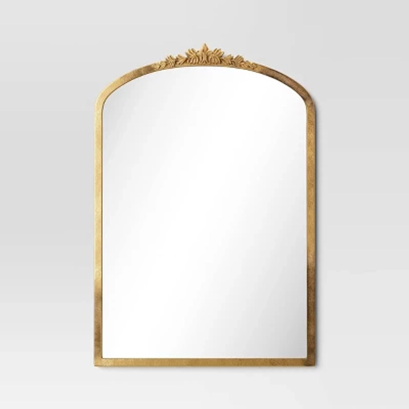 20"x30" Decorative Gold Wall Mantle Mirror Gold - Threshold™