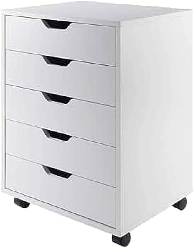 Winsome 10519 Halifax 5-Drawer Composite Wood Cabinet, White