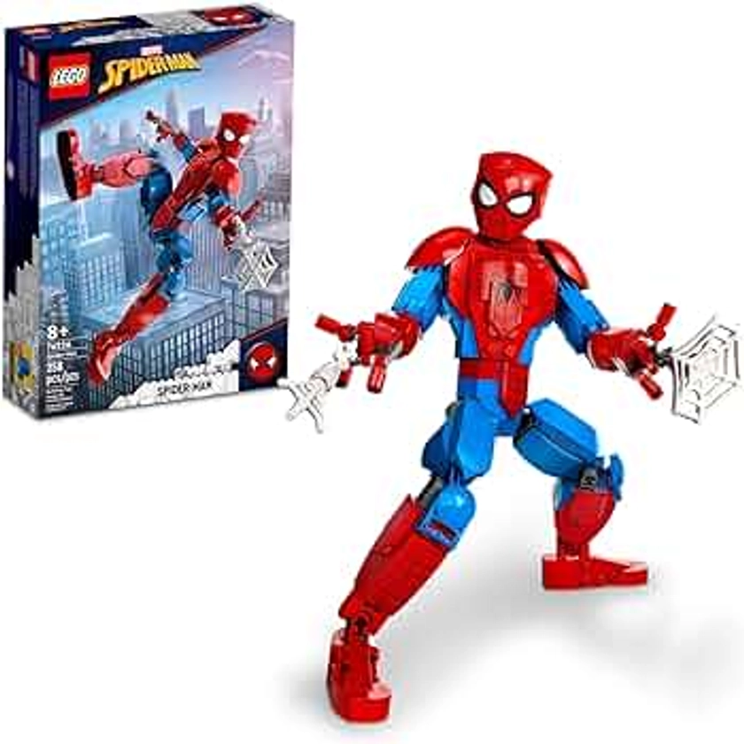 LEGO Marvel Spider-Man Building Toy, Fully Articulated Action Figure, Superhero Movie Set with Web Elements, Gift for Grandchildren, Collectible Model for Boys, Girls and Kids Ages 8 and Up, 76226