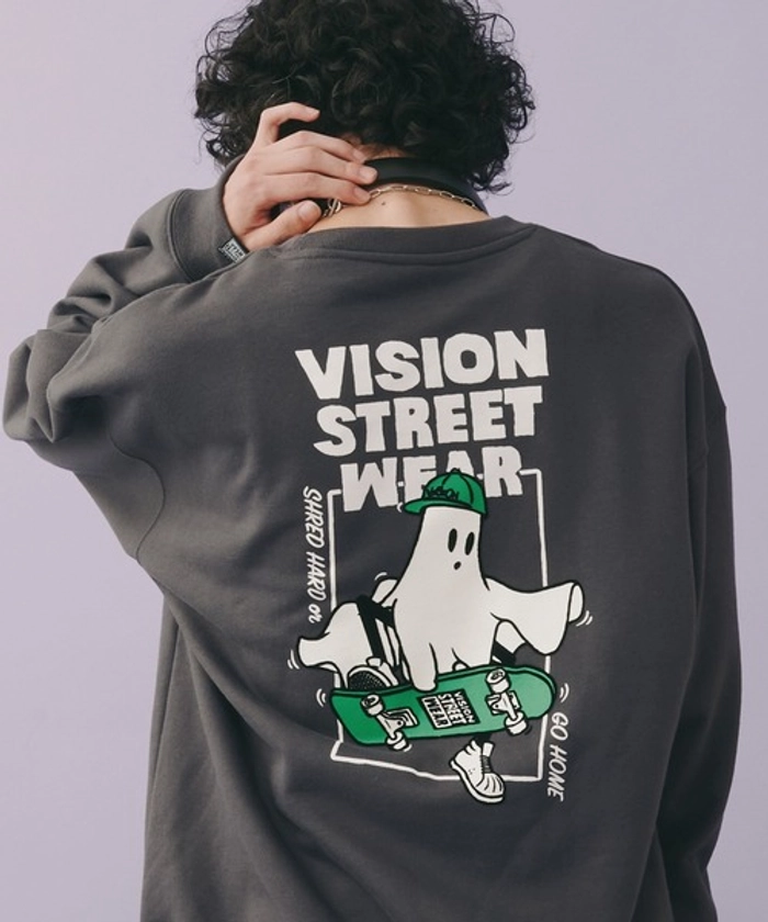 【VISION STREET WEAR】オリジナルグラフィック ゴーストイラストスウェットトレーナー（スウェット）｜VISION STREET WEAR（ヴィジョンストリートウェア）のファッション通販 - ZOZOTOWN