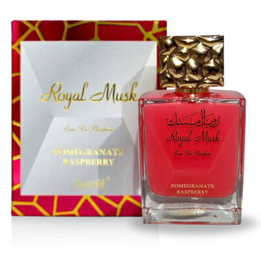 Royal Musk Pomegranate Raspberry EDP 100ML (3.4 OZ) by SURRATI, Exotic Fragrances for Men & Women.
