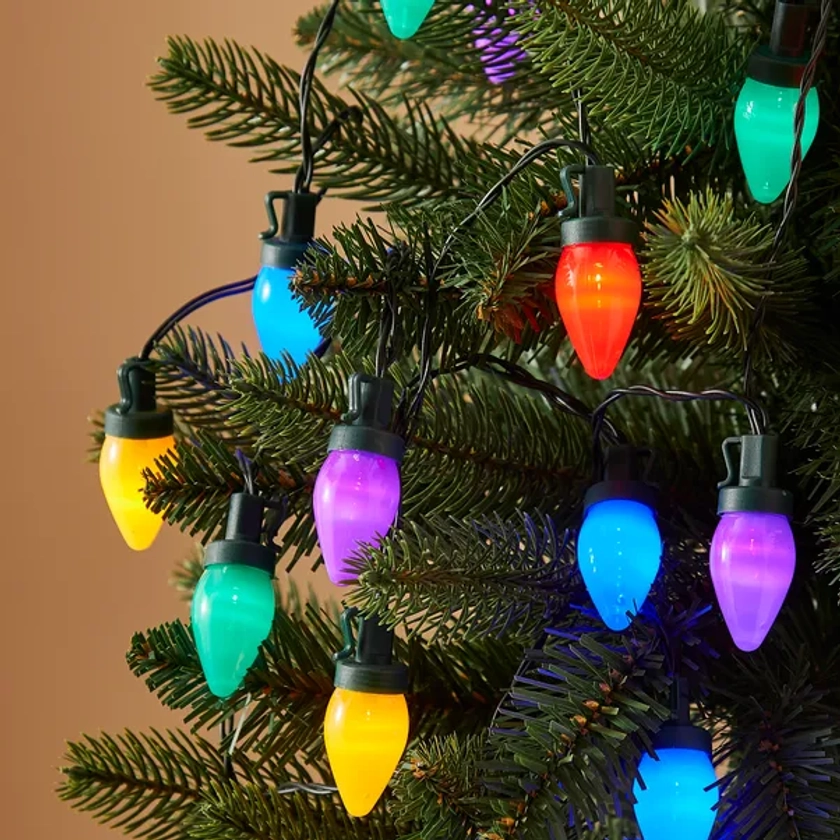 50 LED Multi Function Multicoloured String Lights with Timer