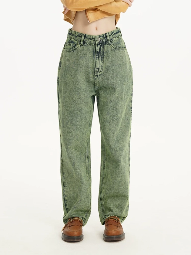 DNT Green Retro Jeans