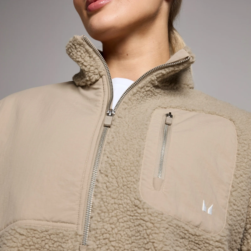 MP Women's Tempo Studio Borg Woven Jacket - Cashmere | Myprotein