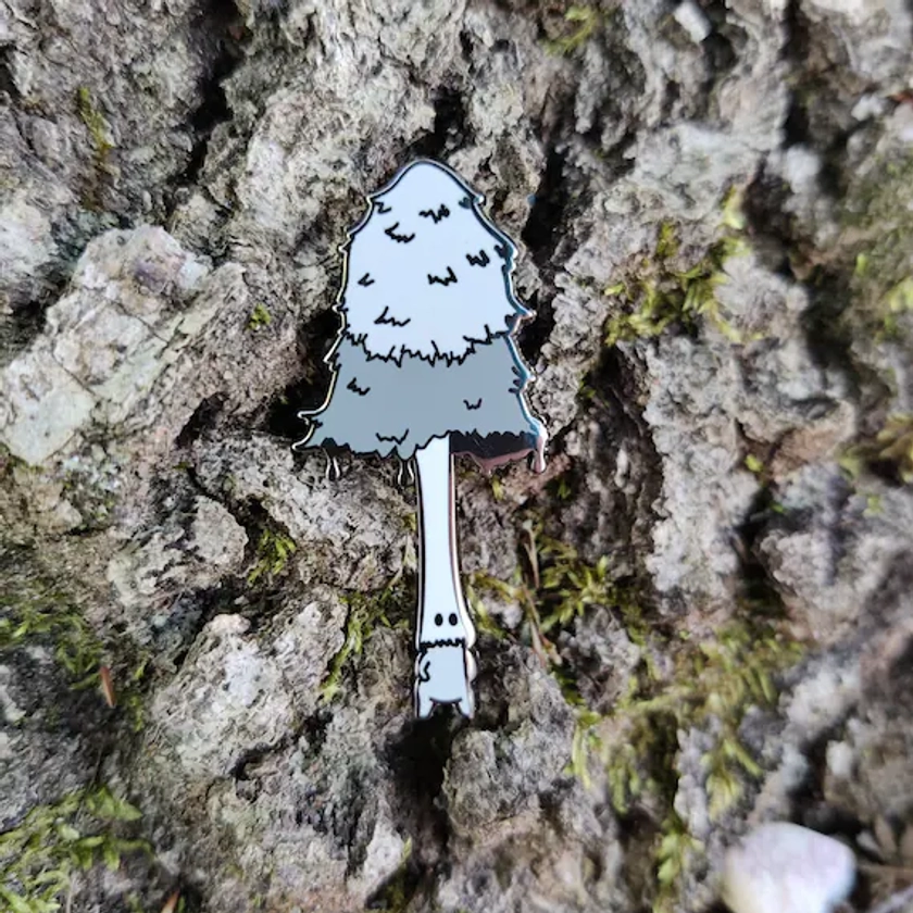 Inky Cap Mushroom Hard Enamel Pin