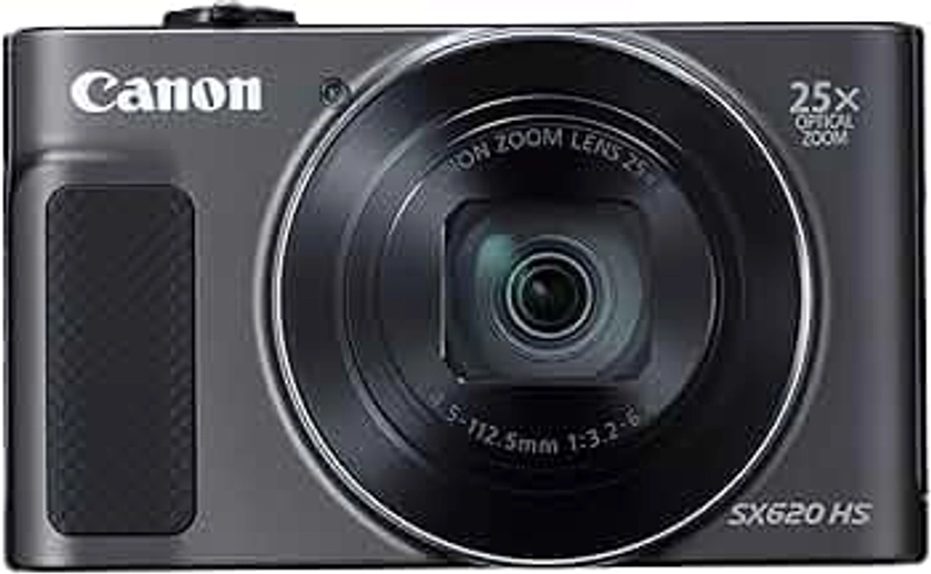 Canon PowerShot SX620 Digital Camera w/25x Optical Zoom - Wi-Fi & NFC Enabled (Black) (Renewed)