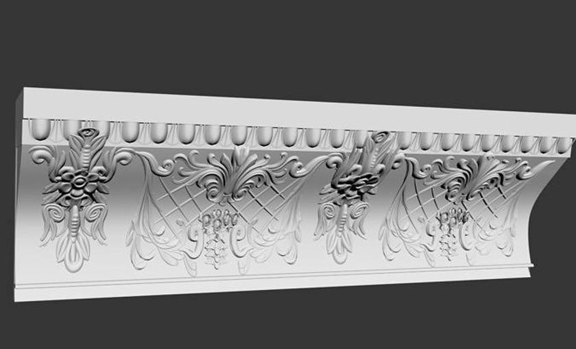 Classic border for wall | 3D model