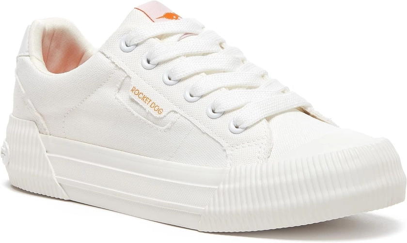 Amazon.com | Rocket Dog Women's Cheery Sneaker, Canvas White, 6 | Fashion Sneakers