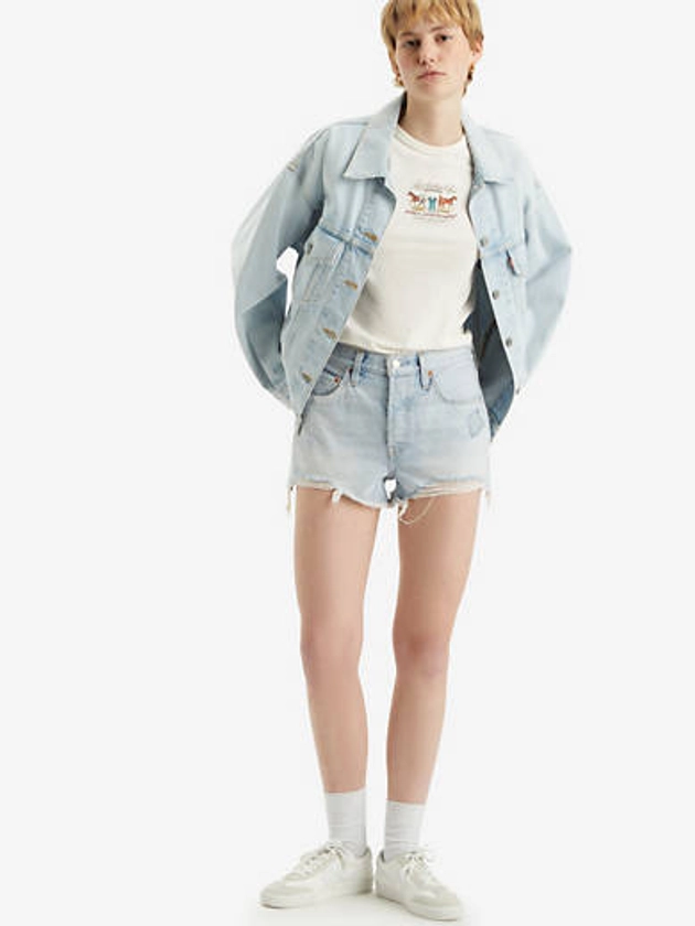 Short jean 501® Original taille haute