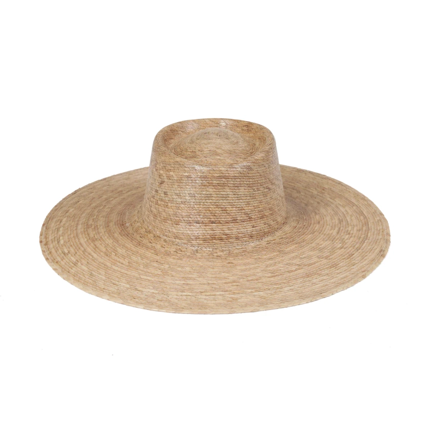 Palma Wide Boater - Straw Boater Hat in Natural | Lack of Color US