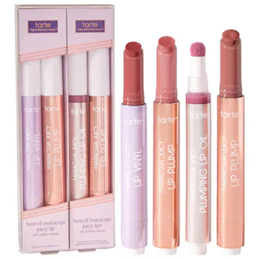 best of maracuja juicy lips set - tarte | Sephora