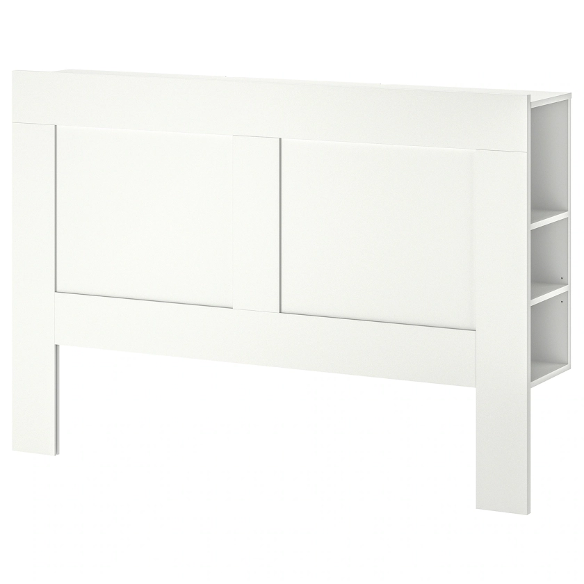 BRIMNES Tête de lit avec rangement - blanc 140 cm