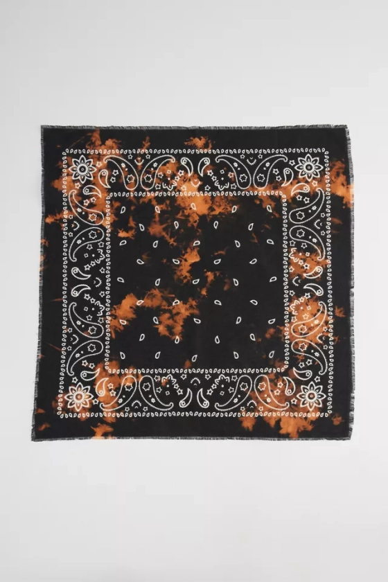 Bleach Dye Paisley Bandana