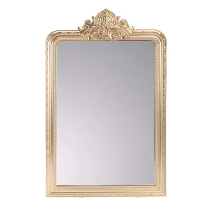 Miroir doré en bois 60x95cm prix pas cher | Stokomani - Des marques, des prix !