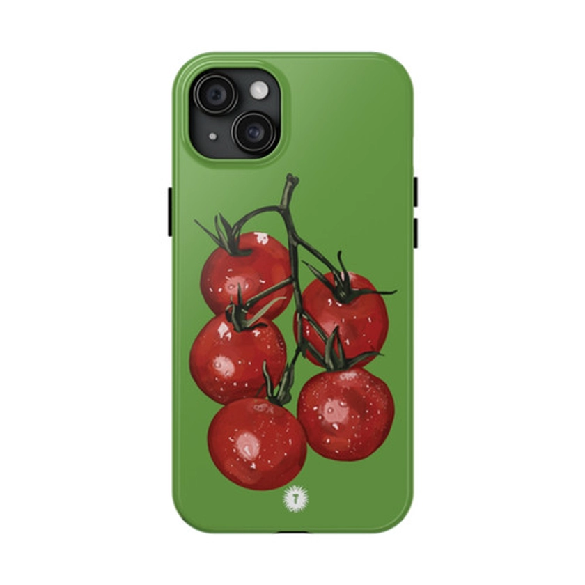 Green Tomato Painting Phone Case | Thursday's Child