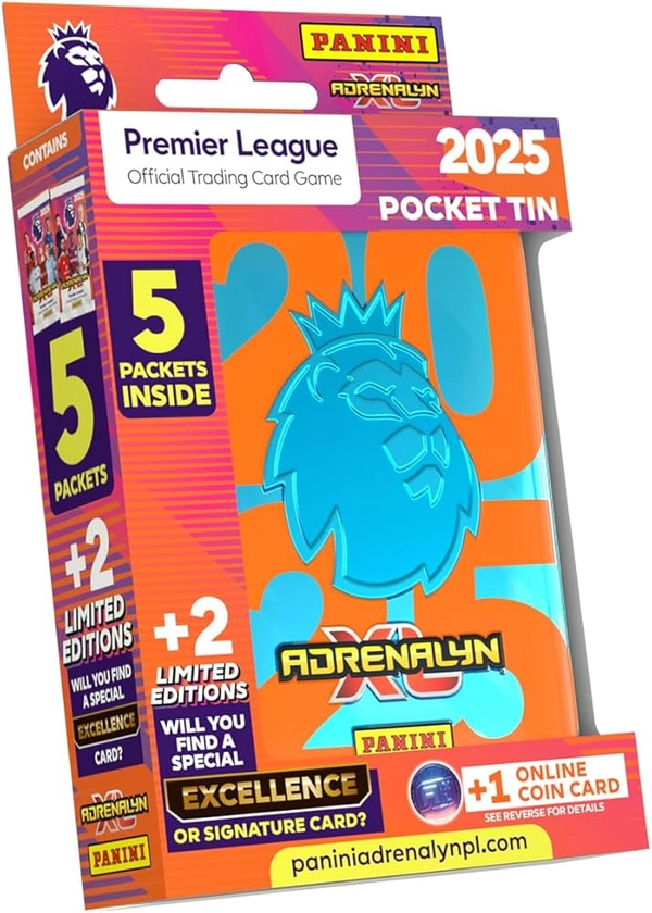 Panini Premier League 2024/25 Adrenalyn XL Pocket Tin, Mixed : Amazon.co.uk: Outlet