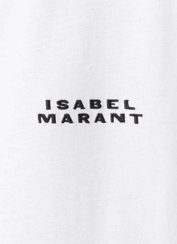 Isabel Marant Vidal T-shirt met logoborduring • Middengrijs • de Bijenkorf