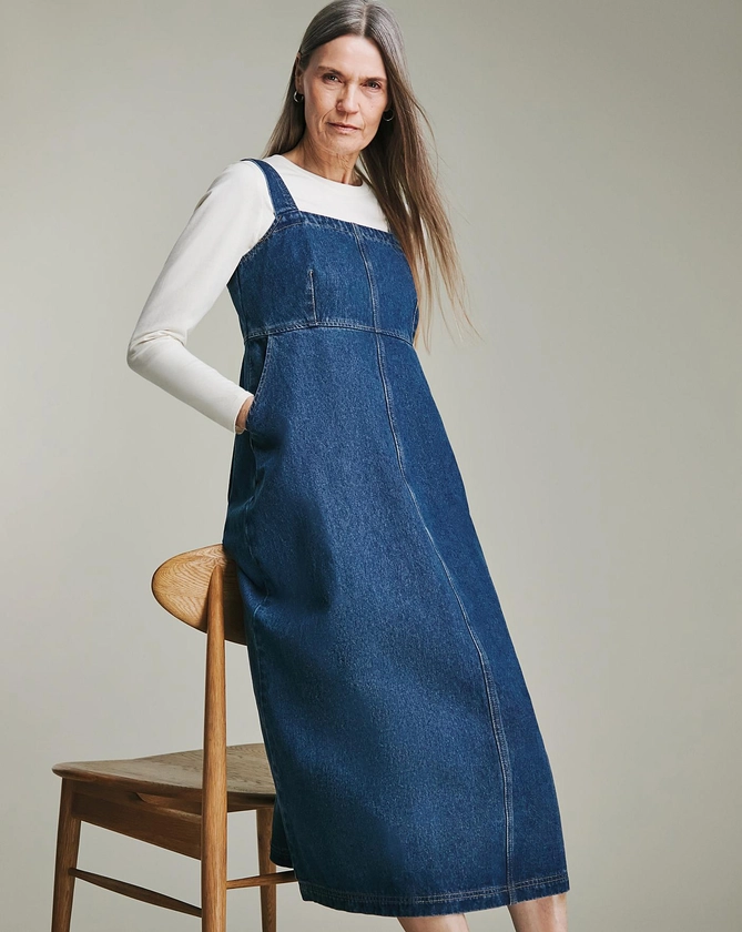 Blue Apron Midi Dress