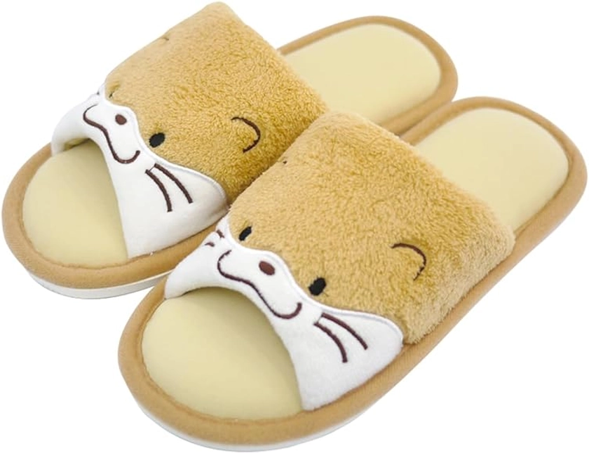 Amazon.co.jp: ZIP CORPORATION Slippers, Summer, Women's, Cool, Indoor, Washable, Cute, Animal, Room Shoes, Otter : Clothing, Shoes & Jewelry