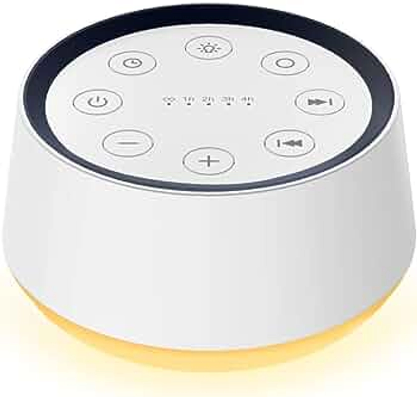 Brown Noise Sound Machine with 30 Soothing Sounds 12 Colors Night Light White Noise Machine for Adults Baby Kids Sleep Machines Memory Function 36 Volume Levels 5 Timers for Home Office Travel