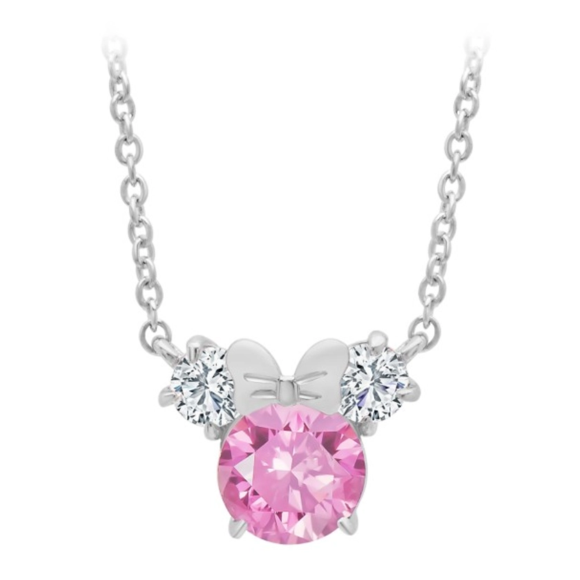 Minnie Mouse Necklace for Kids by CRISLU - Pink | Disney Store