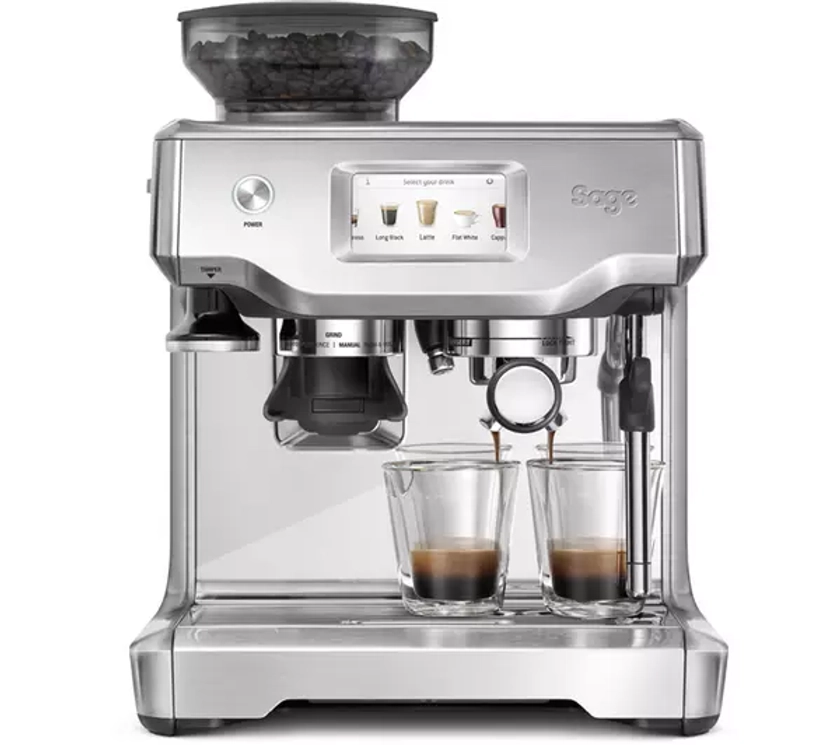 SAGE the Barista Touch SES880 Bean to Cup Coffee Machine - Stainless Steel & Chrome