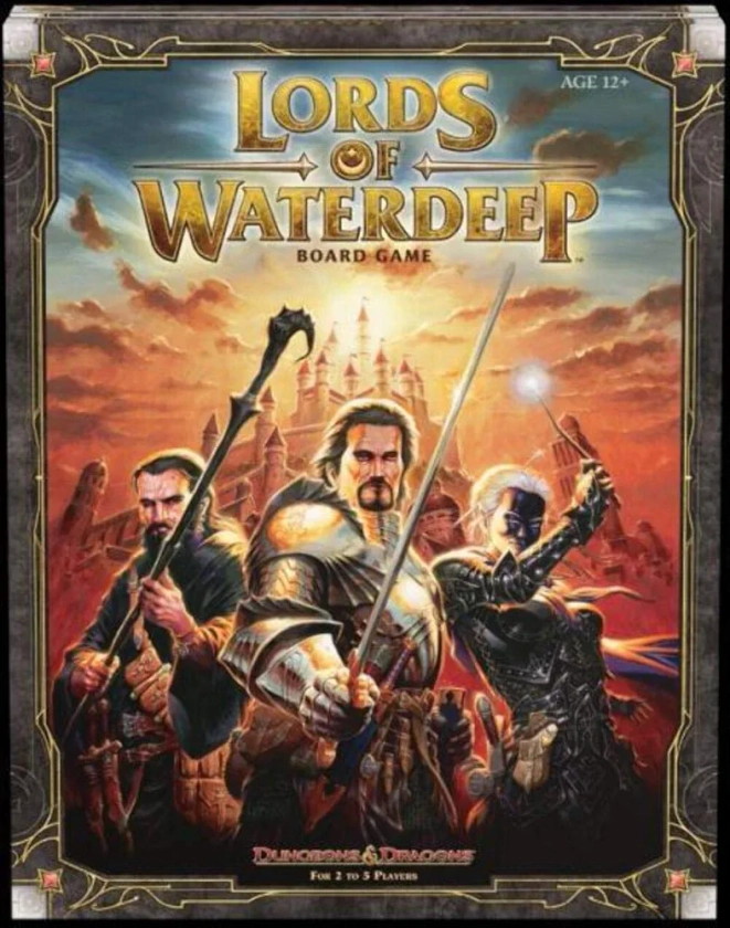 Dungeons & Dragons: Lords of Waterdeep Board Game for Ages 12+, Black