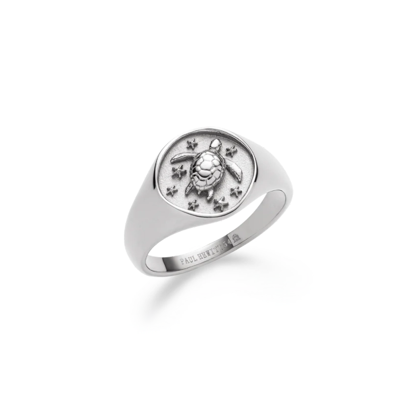 Bague Turtle Signet » Argent