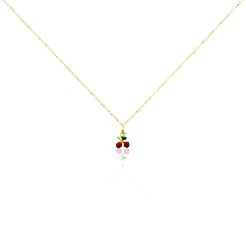 Collier Cherry Cerise Or Jaune