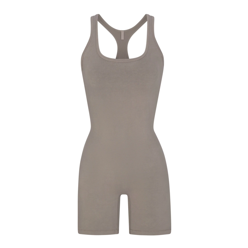 OUTDOOR MID THIGH ONESIE | SMOKE