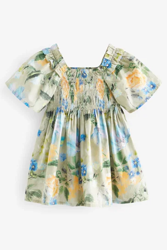 Buy Green Printed Cotton Dress (3mths-8yrs) from the Next UK online shop