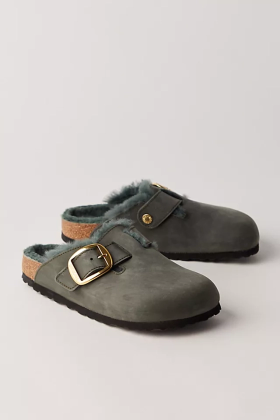 Boston Big Buckle Shearling Birkenstock