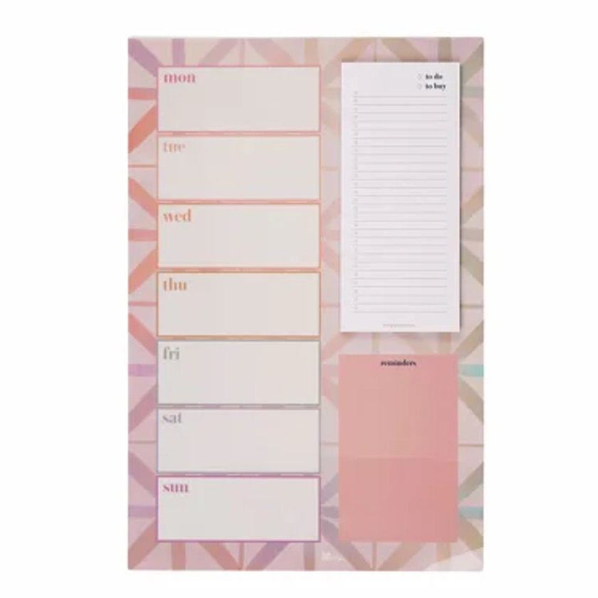 Vertical Repositionable Weekly Whiteboard and Notepad | Erin Condren