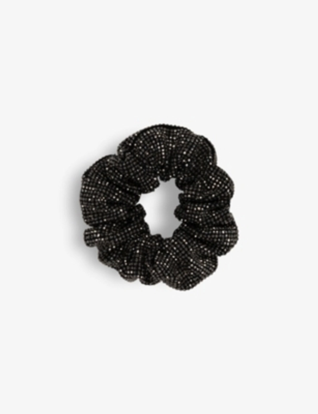 SUI AVA Dancing crystal-embellished woven scrunchie