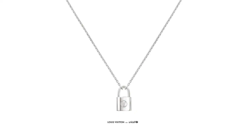 Les collections de Louis Vuitton : Collier Pendentif Silver Lockit, argent