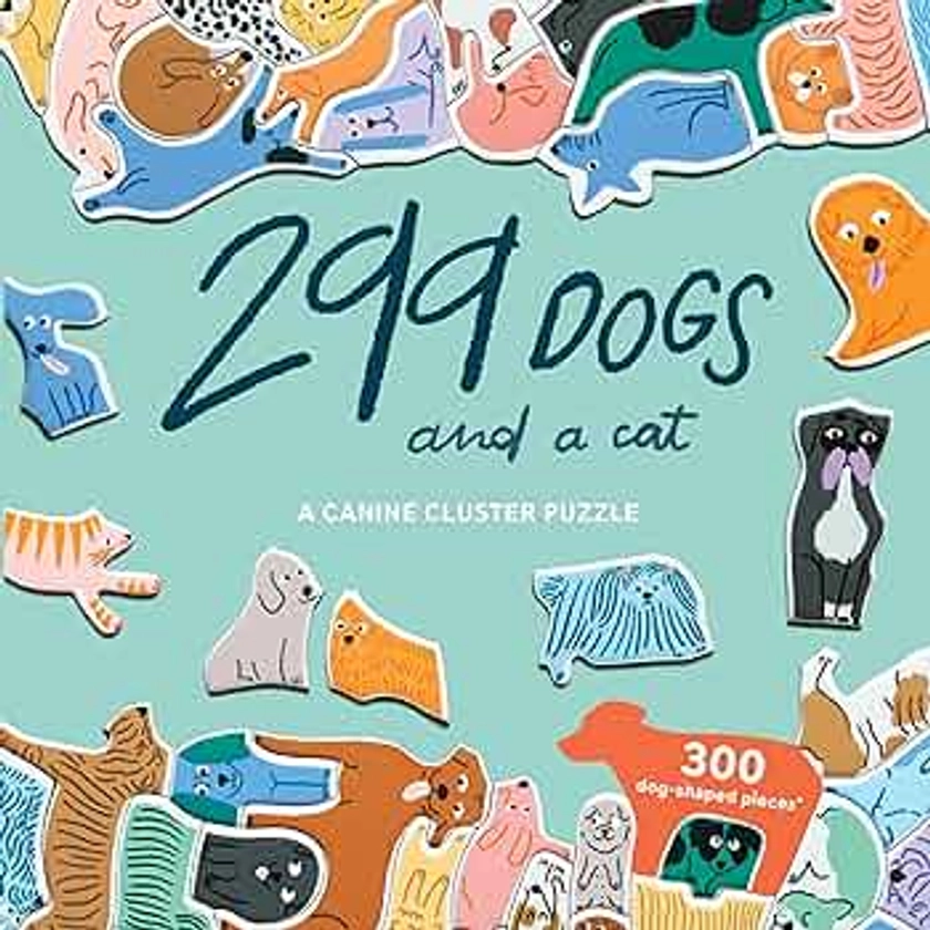 Laurence King 299 Dogs (and a cat) 300 Piece Cluster Puzzle