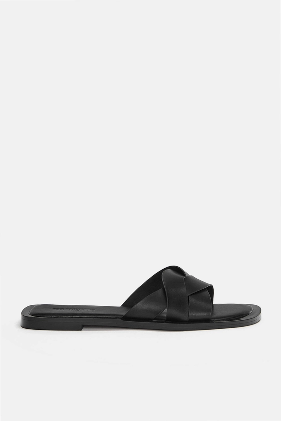 Sandales plates croisées - pull&bear