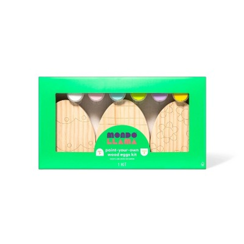 3pk Paint-Your-Own Easter Eggs Wood Kit - Mondo Llama™