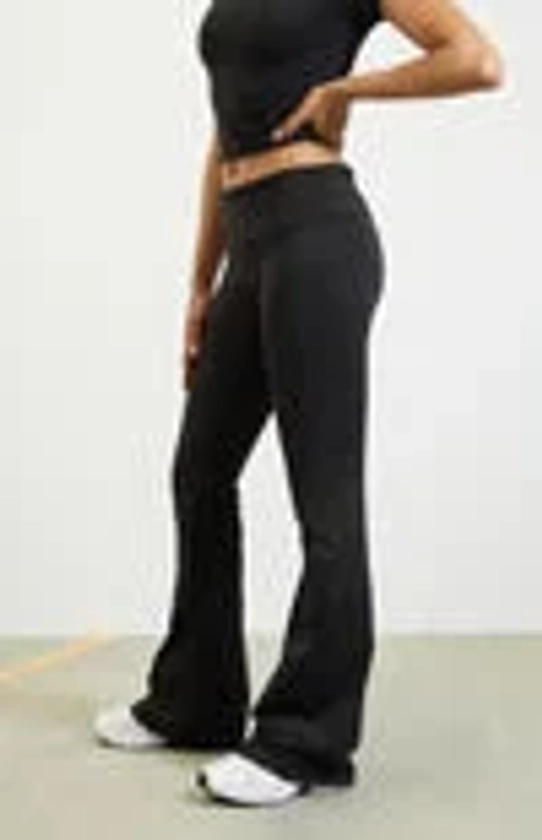 PAC 1980 PAC WHISPER Active Fold-Over Waistband Flare Yoga Pants | PacSun