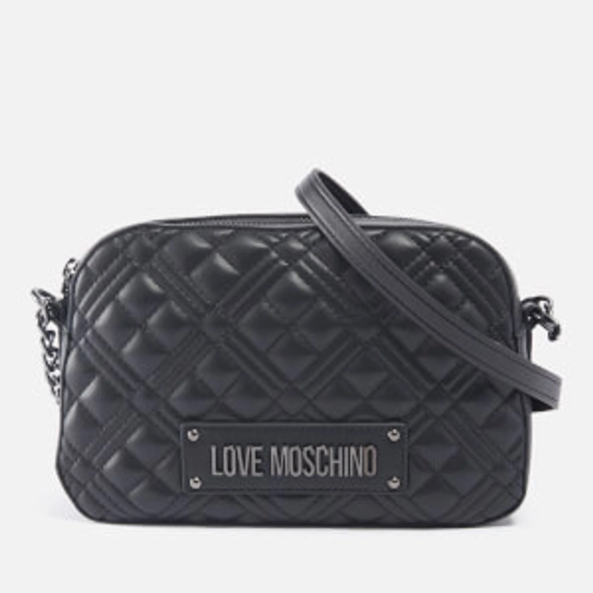 Love Moschino Borsa Quilted Faux Leather Cross Body Bag